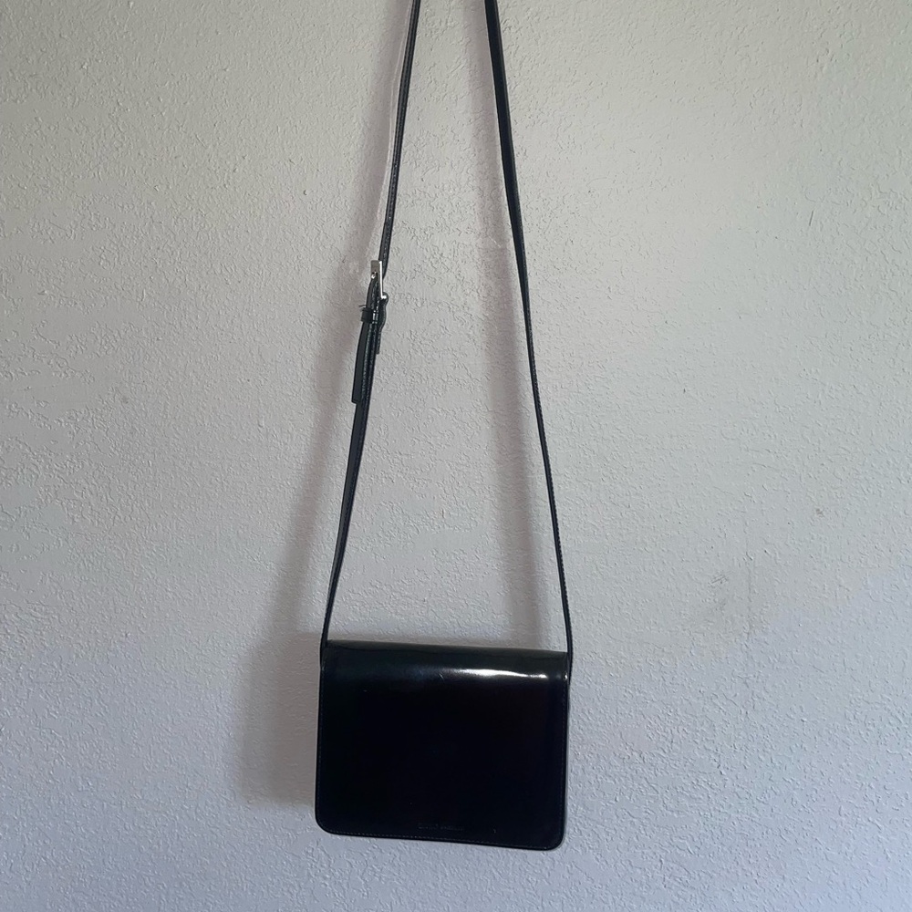 Vintage 90s Y2K Black Mini Shoulder Bag purse Enzo Angiolini